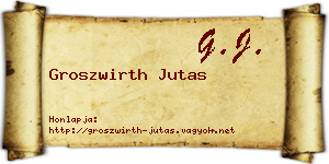 Groszwirth Jutas névjegykártya